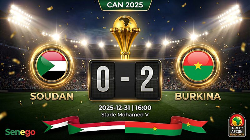 CAN 2025 : Le Burkina Faso domine le Soudan (2-0), découvrez les buts et les notes des joueurs