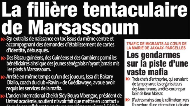 Découvrez les Unes des journaux sénégalais du mardi 2 décembre 2025