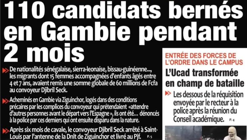 Découvrez les Unes des journaux sénégalais du jeudi 4 décembre 2025
