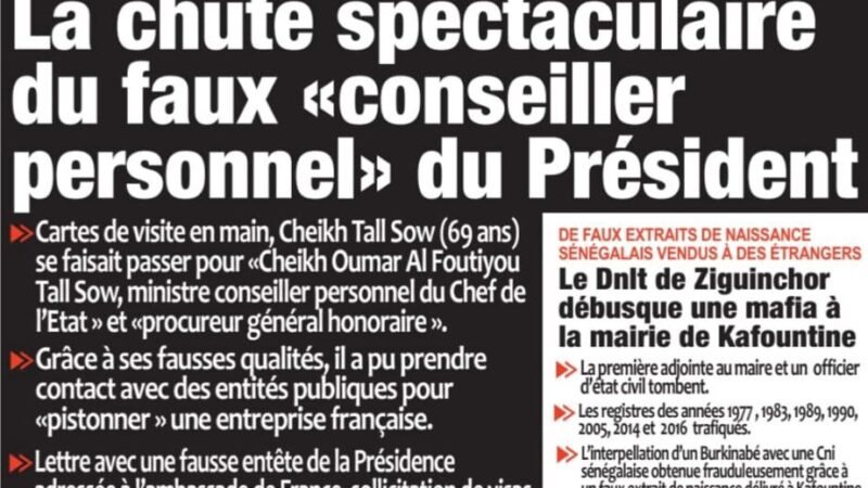 Découvrez les Unes des journaux sénégalais du mardi 16 décembre 2025