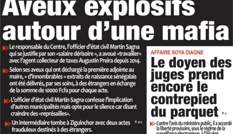 Découvrez les Unes des journaux sénégalais du jeudi 18 décembre 2025