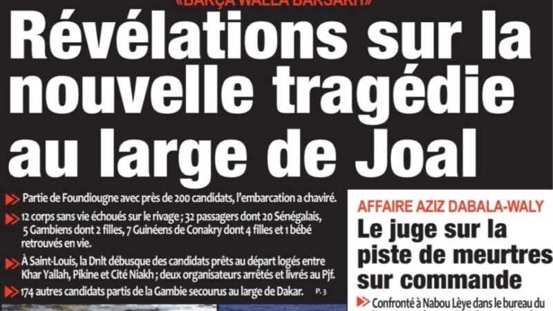 Découvrez les Unes des journaux sénégalais du vendredi 26 décembre 2025