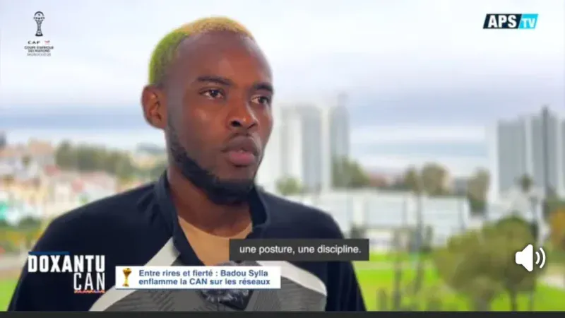 CAN 2025 : Badou Sylla enflamme la toile et mobilise les supporters derrière les Lions (Vidéo)