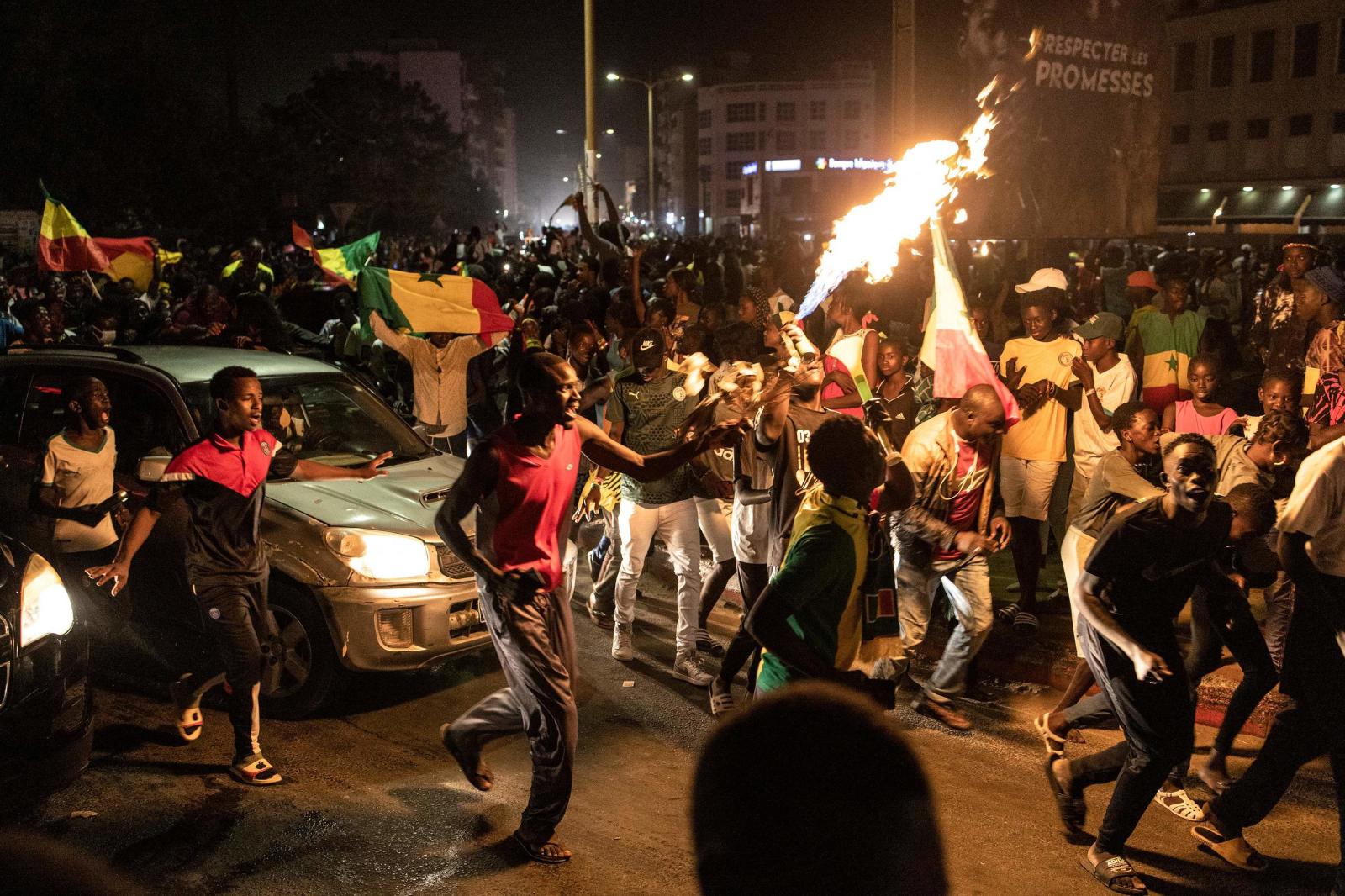 Au coup de sifflet final libérateur, l&rsquo;ambiance indescriptible qui s&rsquo;est emparée de la capitale sénégalaise