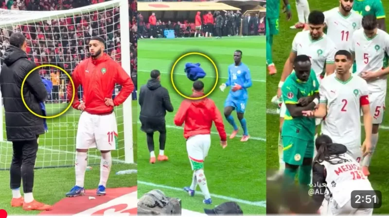 Face aux supporters marocains convoitant un accessoire d’Édouard Mendy, l’intervention décisive de Yéhvann Diouf captée par les caméras