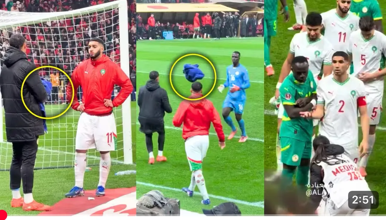 Face aux supporters marocains convoitant un accessoire d’Édouard Mendy, l’intervention décisive de Yéhvann Diouf captée par les caméras