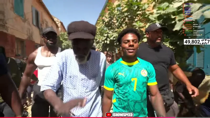 Une première escale lourde de sens pour IShowSpeed qui a privilégié un site historique précis dès son arrivée