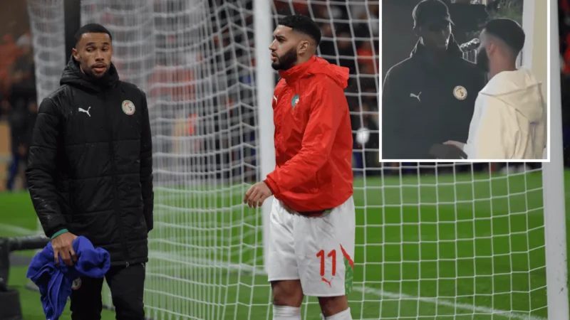 Alors que les images de la finale suscitaient l&rsquo;indignation, la démarche de réparation effectuée par Ismaël Saibari envers Édouard Mendy avant le départ