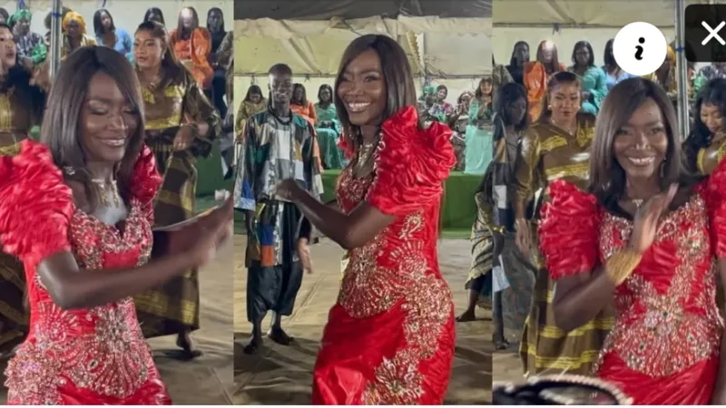 Sur le terrain Acapes, la réaction spontanée de Coumba Gawlo Seck dès les premières notes des percussionnistes (Vidéo)