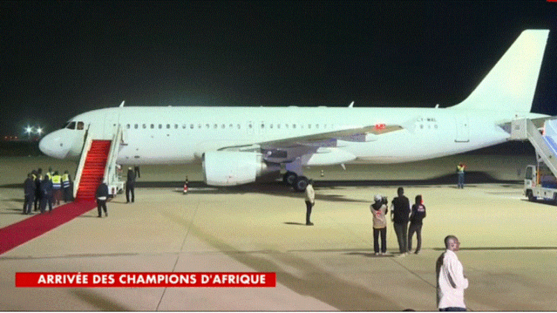 Direct – Can 2025 : Suivez en direct l&rsquo;arrivée des Champions d&rsquo;Afrique à l&rsquo;AIBD