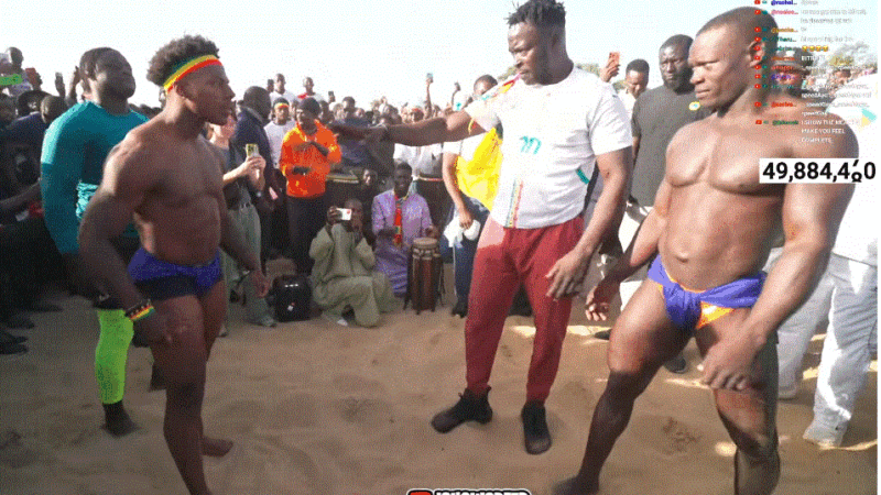 (Photos) A Dakar, IShowSpeed découvre la lutte avec Reug-Reug et Siteu