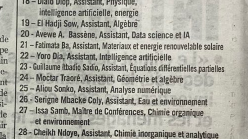 Guinée : 59 nouveaux enseignants-chercheurs, 75% à profils scientifiques (Liste)