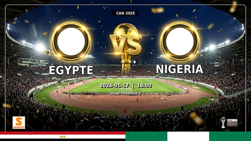 DIRECT – CAN 2025 : Égypte vs Nigeria, suivez le match pour la 3e place en live sur Senego