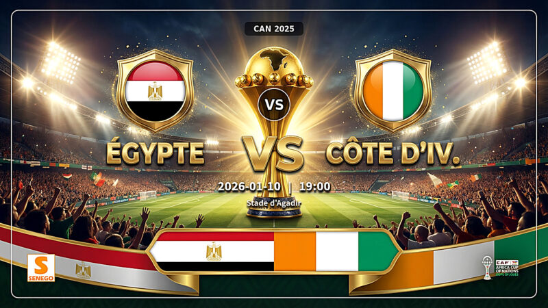 DIRECT – Égypte vs Côte d&rsquo;Ivoire : suivez le choc des quarts de finale en live sur Senego
