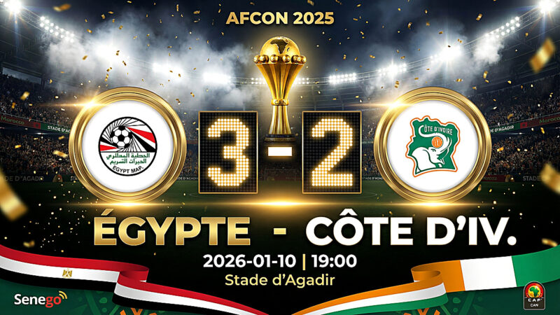 CAN 2025 : L&rsquo;Égypte se fait peur mais sort la Côte d&rsquo;Ivoire (3-2) ! Quelle note a obtenu Emam Ashour ?