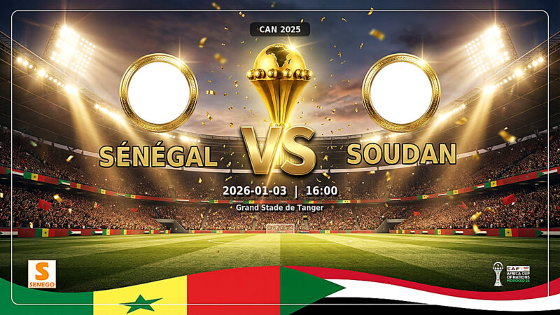 DIRECT – Sénégal vs Soudan : suivez le match en live sur Senego