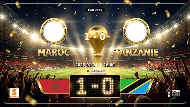 CAN 2025 : Le Maroc écarte difficilement la Tanzanie (1-0) et file en quarts, découvrez les notes des joueurs