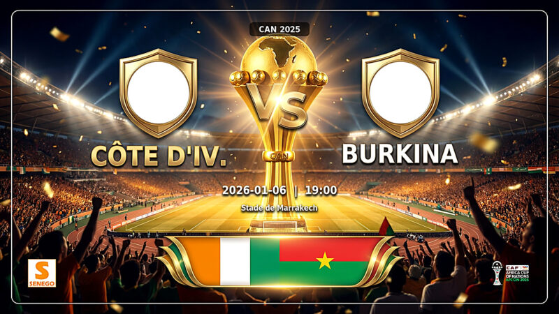 DIRECT – CAN 2025 : Côte d&rsquo;Ivoire vs Burkina Faso, suivez le huitième de finale en live sur Senego