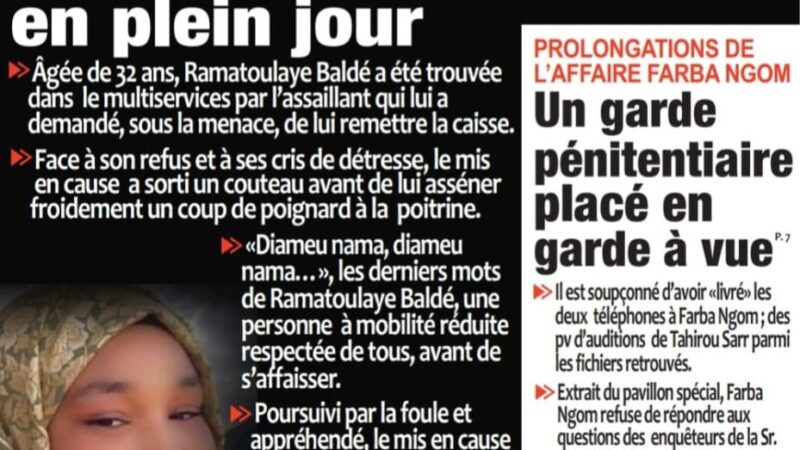 Découvrez les Unes des journaux sénégalais du mercredi 14 janvier 2026