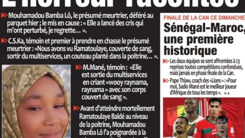 Découvrez les Unes des journaux sénégalais du vendredi 16 janvier 2026