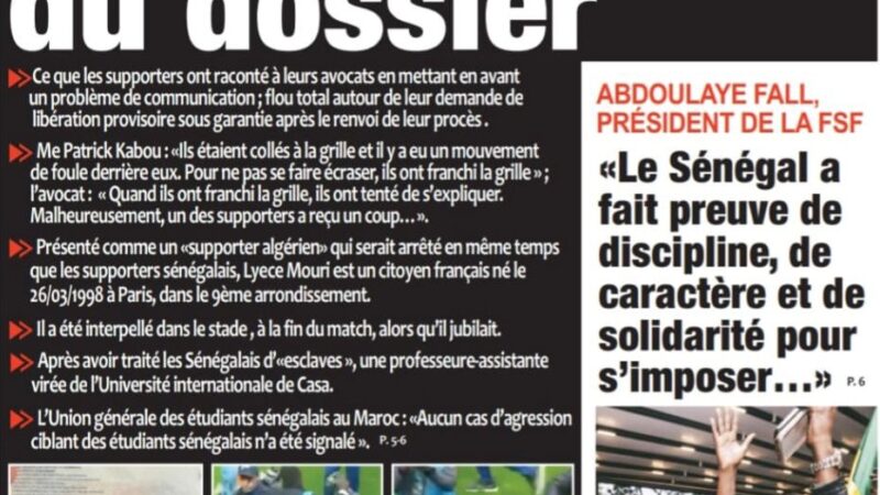 Découvrez les Unes des journaux sénégalais du samedi 24 janvier 2026