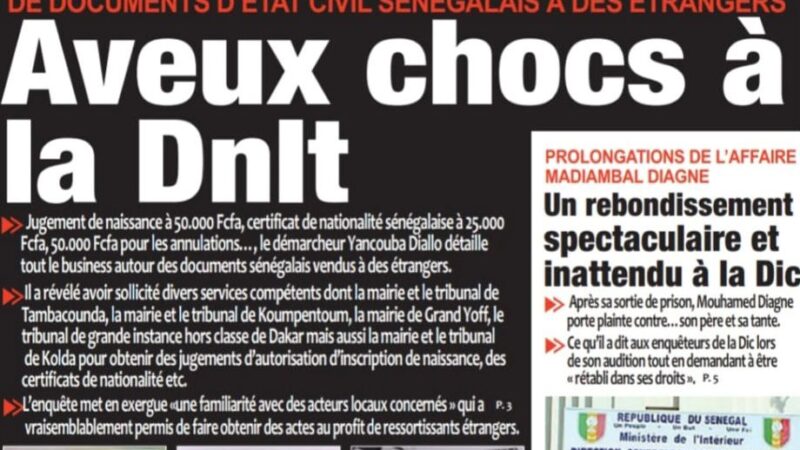 Découvrez les Unes des journaux sénégalais du jeudi 29 janvier 2026