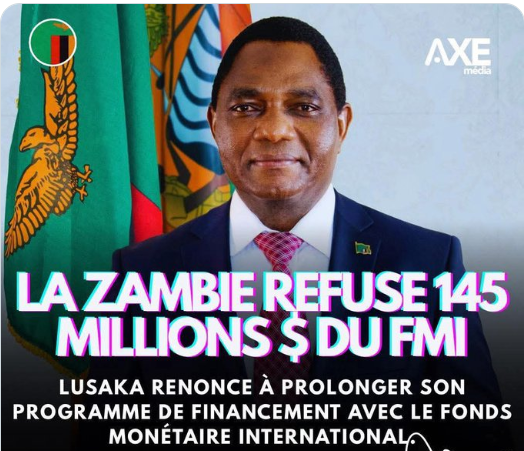 Nouveau programme : La Zambie rejette 145 millions de dollars du FMI
