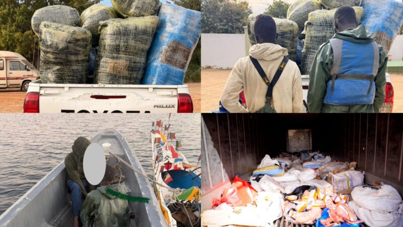 Au large de Dakar et dans le Saloum, les deux cargaisons distinctes interceptées par les Douanes pour une valeur globale de 117 millions FCFA