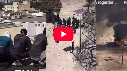 Sous le feu des gaz lacrymogènes, la position en hauteur privilégiée par les étudiants pour repousser les forces de l&rsquo;ordre