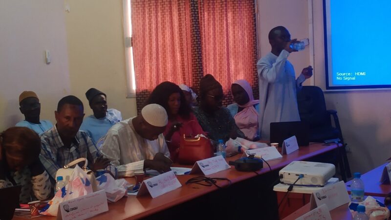 Diourbel : Le Procasef transmet aux acteurs locaux un outil technique conçu pour fonctionner sans assistance extérieure