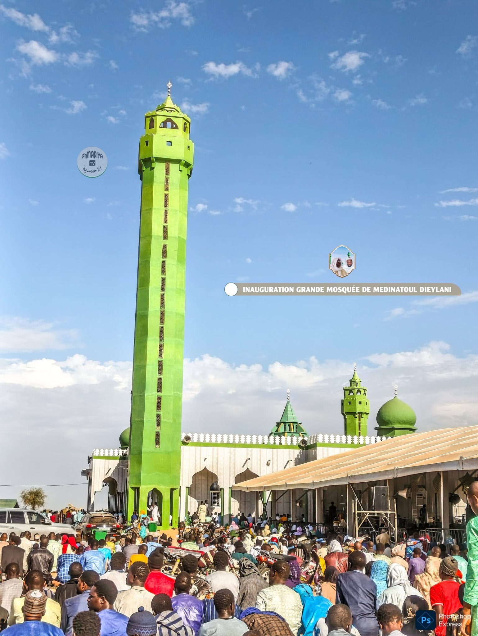 Inauguration de la grande mosquée de Medinatoul Dieylani,  une marée humaine envahit la ville sainte [photos]