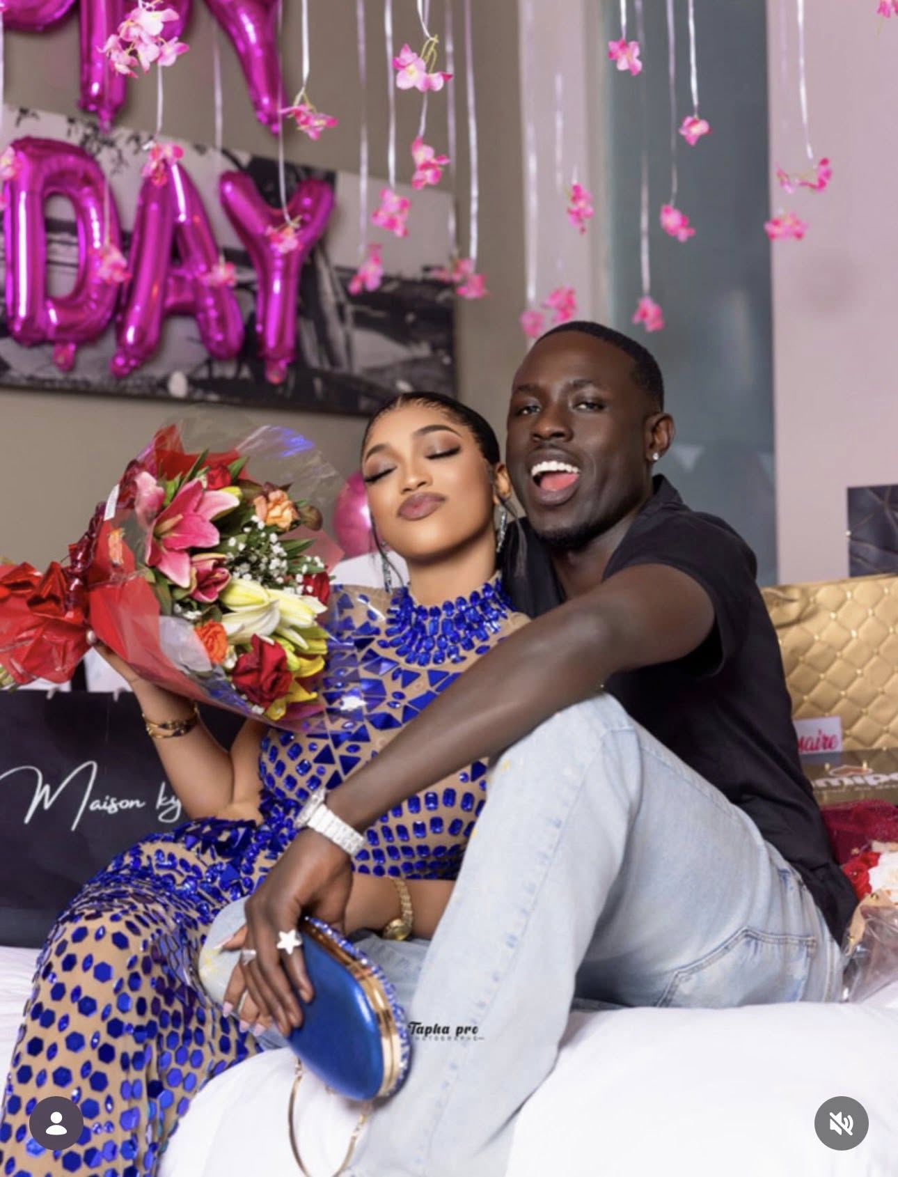 Complicité et joie : Ngaka Blindé et sa femme en pleine célébration (photos)