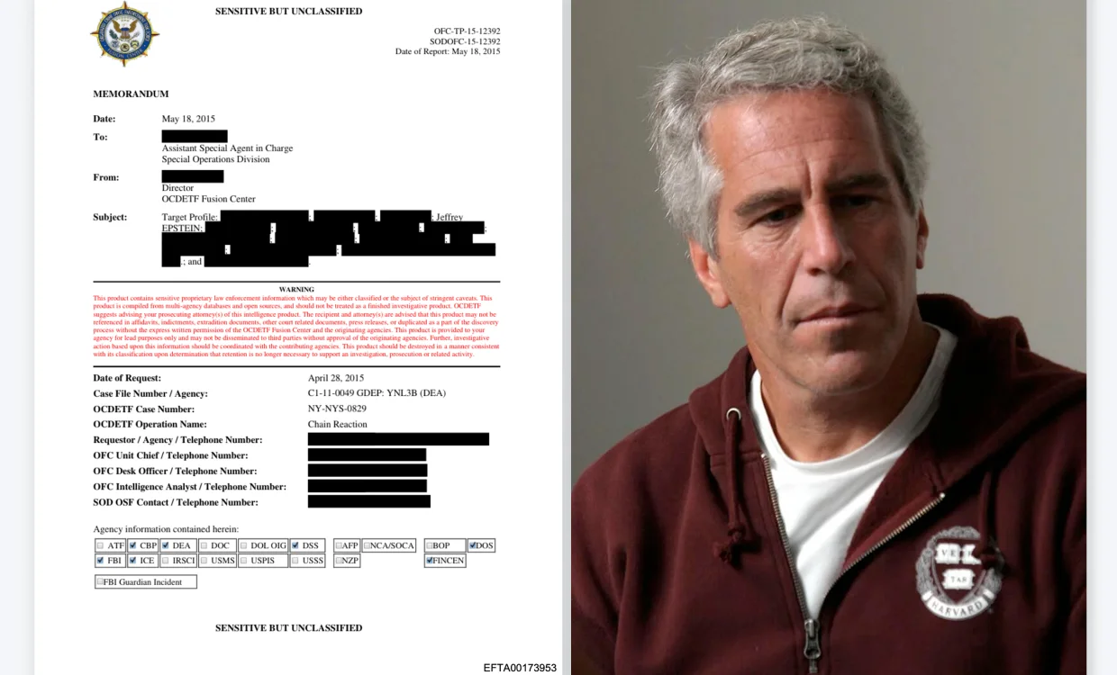 Epstein et le trafic de drogue : les révélations d’un document confidentiel de la DEA
