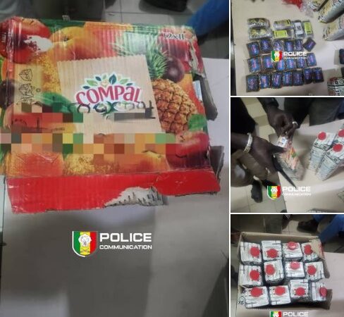 Gare des Beaux-Maraîchers : La BRS intercepte 25 plaquettes de hachich, deux suspects arrêtés