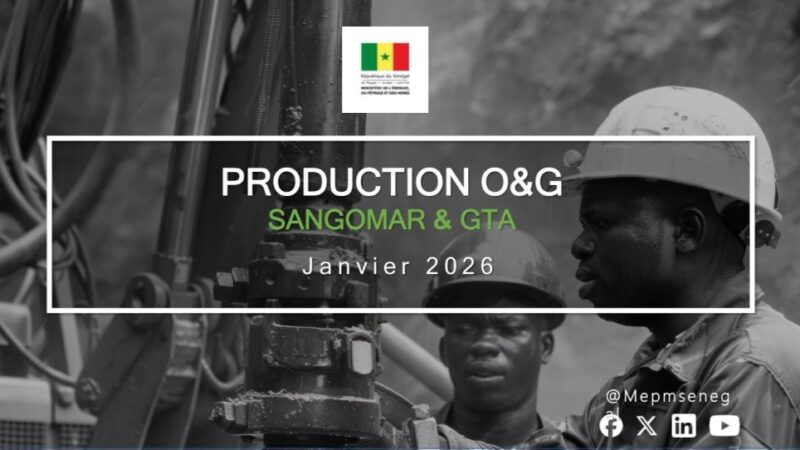 Sangomar et GTA : 3,8 millions de barils de pétrole et 0,5 million de m³ de GNL exportés