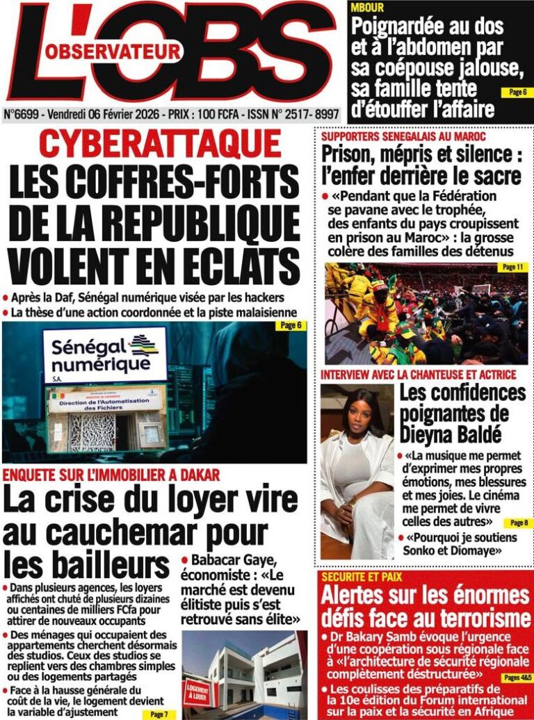 D couvrez Les Unes Des Journaux S n galais Du Vendredi 06 F vrier 2026 d-couvrez-les-unes-des-journaux-s-n-galais-du-vendredi-06-f-vrier-2026
