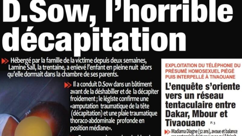 Découvrez les Unes des journaux sénégalais du jeudi 19 février 2026