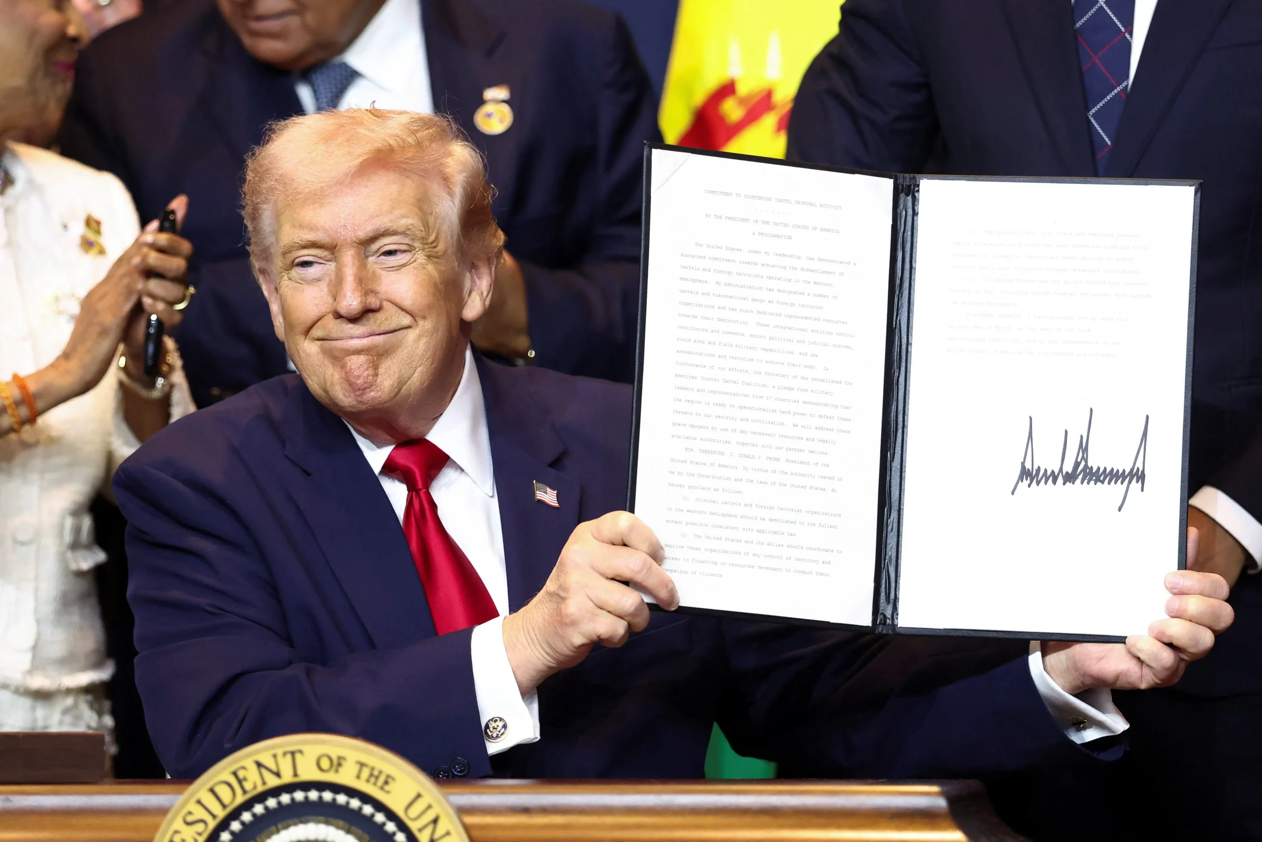 États-Unis : Donald Trump dévoile sa coalition anti-drogue et fixe une ligne rouge concernant une infrastructure clé