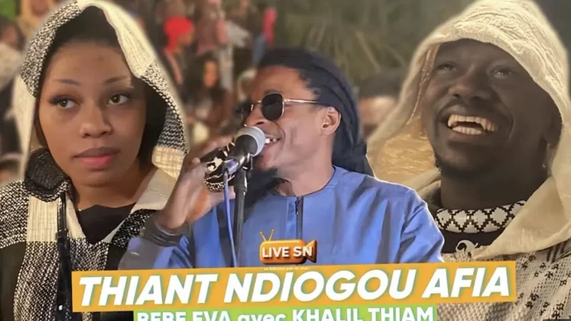(Vidéo) Thiant de Ndiogou Afia : le chanteur arrosé de billets de banque par deux visages familiers du public
