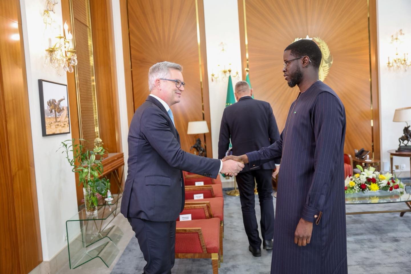 Coopération Sénégal–Union européenne : le Président Diomaye Faye reçoit deux Commissaires européens