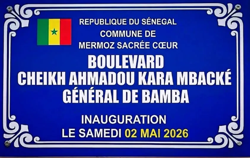 Boulevard Cheikh Ahmadou KARA Mbacké, Général de Bamba  sera inauguré le…