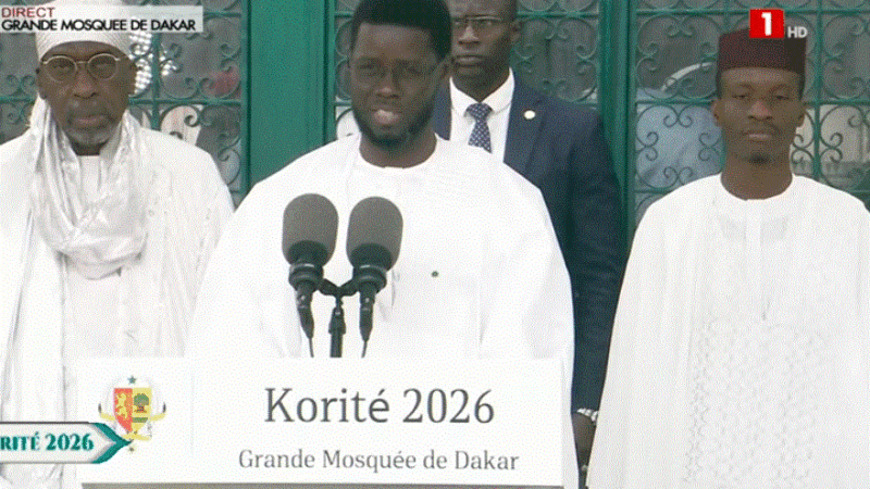 Korité 2026: Diomaye Faye appelle à faire perdurer les valeurs du Ramadan