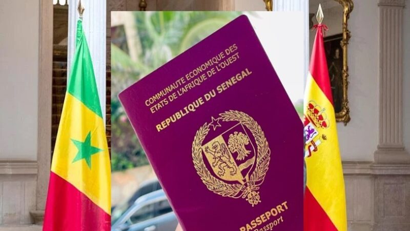 Espagne: mission exceptionnelle d&rsquo;établissement de passeports sénégalais du 25 mars au 10 avril