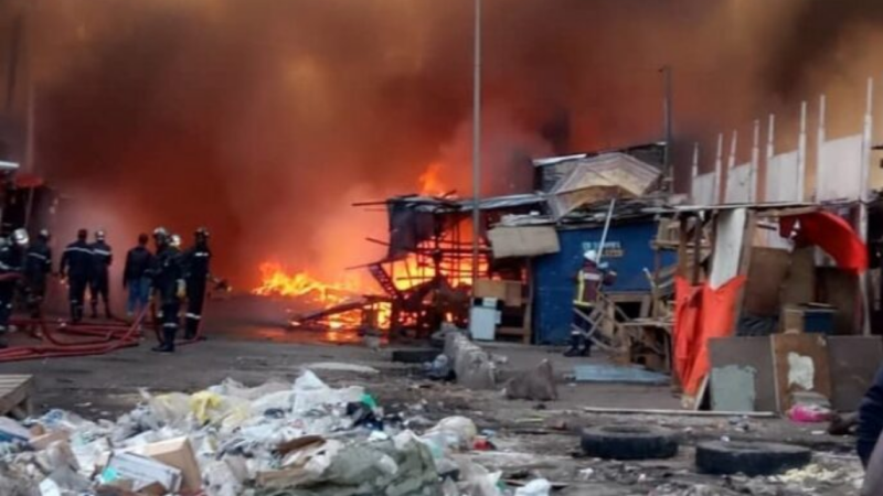 Marché central de Kaffrine : Plusieurs cantines parties en fumée