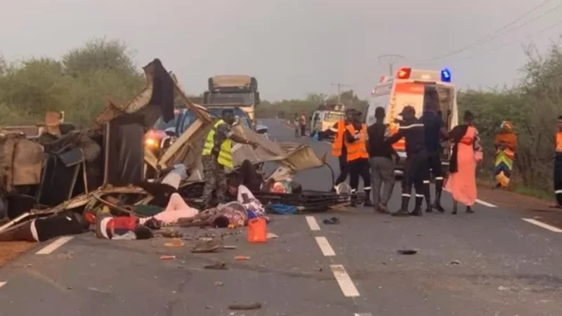 Accident mortel sur la RN1 : un mort et deux blessés entre Fatick et Kaolack