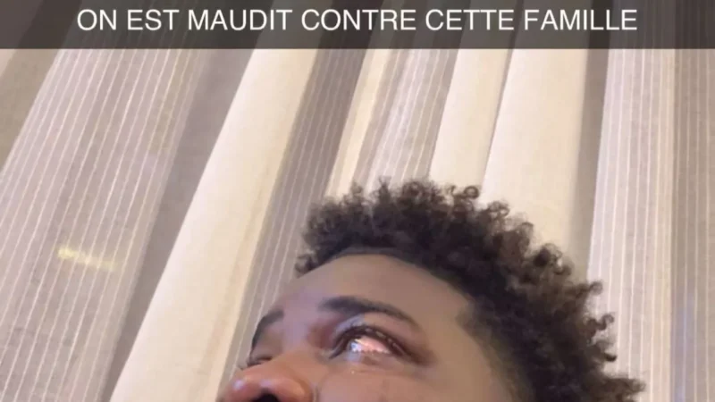 Visage fermé et larmes aux yeux : la réaction poignante d&rsquo;un jeune artiste face à la chute de Modou Lô