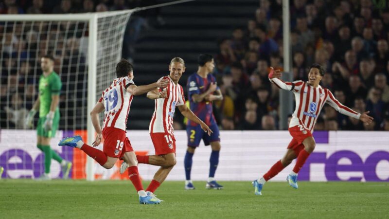 Ligue des Champions : une expulsion avant la pause scelle le sort du FC Barcelone face à l&rsquo;Atlético de Madrid