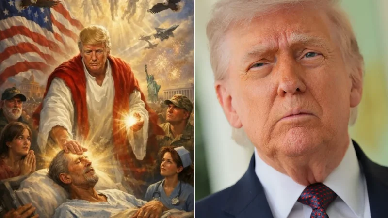 Donald Trump supprime son montage en Jésus et soutient que l&rsquo;image le montrait dans un autre métier