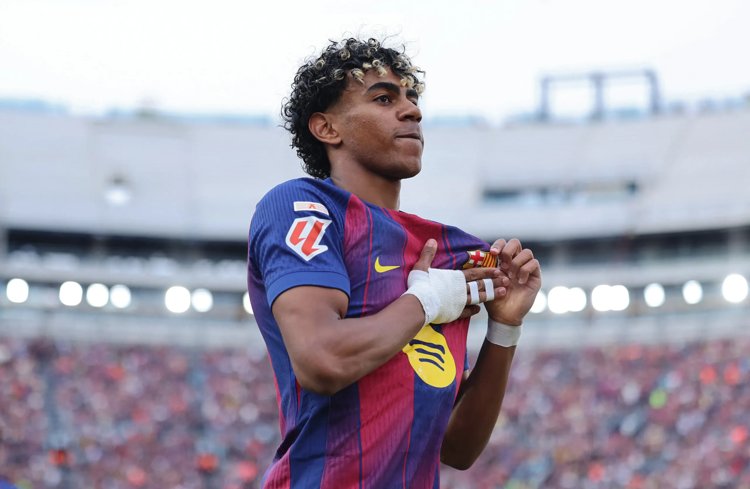 Lamine Yamal affiche LeBron James avant l’Atlético, la compétition où il espère voir jouer Neymar