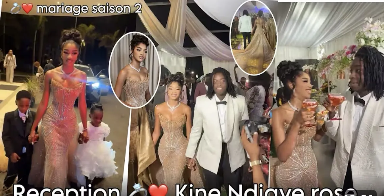 Les images du mariage de Kiné Ndiaye et la posture captée avec son époux